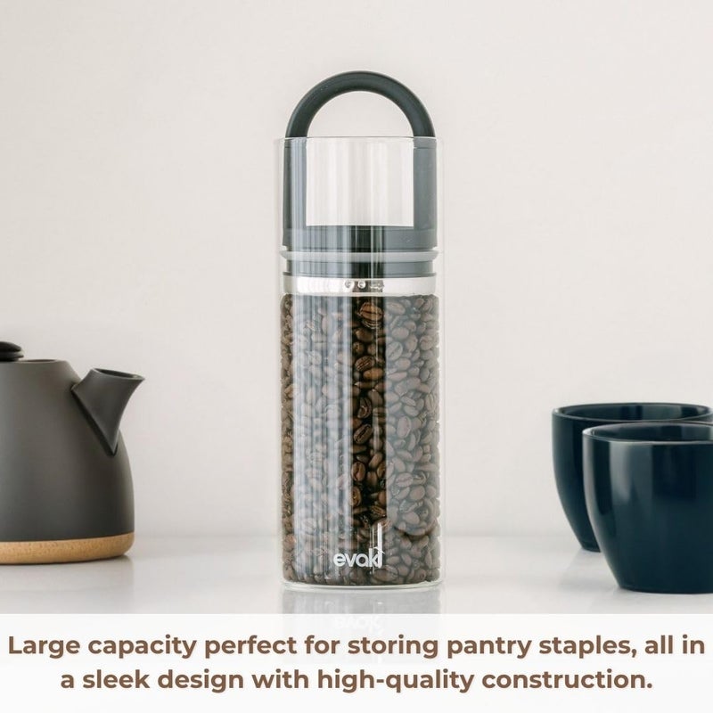 Prepara Evak Classic Glass Food Storage, 1 LB Capacity, Black - Image 2